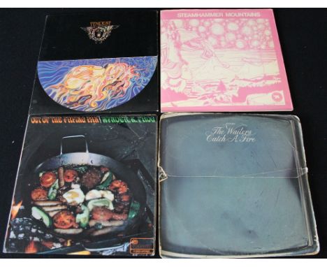 ROCK/REGGAE - Collection of 4 x hard to come across LP's. Titles are Steamhammer - Mountains (original pressing on Pink Eleph