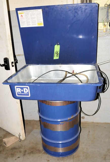 R&D Fountain Industries; Drum Mounted Parts Washer