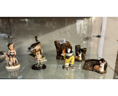 A mixed lot including Royal Doulton, Goebel etc