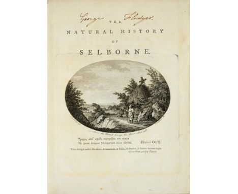 WHITE, GILBERTTHE NATURAL HISTORY AND ANTIQUITIES OF SELBORNELondon, T Bensley, 1789. First Edition, 4to, folding engraved pa