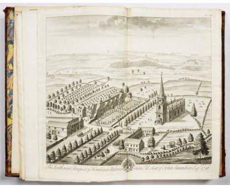 DUGDALE, WILLIAMTHE ANTIQUITIES OF WARWICKSHIRELondon, John Osborn and Thomas Longman, 1730. Second edition, two volumes, tal