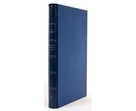 FLINT, WILLIAM RUSSELL IN PURSUITLondon, The Medici Society Ltd, 1969. First edition, number 124 of 150 copies, bound in full