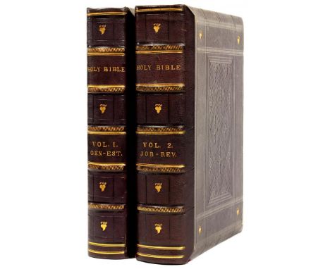 [FINE 19TH CENTURY BINDING] - THE HOLY BIBLE WITH A DEVOTIONAL AND PRACTICAL COMMENTARY BY THE REV. R. JAMIESON London, James