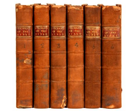 STACKHOUSE, THOMAS A NEW HISTORY OF THE HOLY BIBLE FROM THE BEGINNING OF THE WORLD TO THE ESTABLISHMENT OF CHRISTIANITYEdinbu