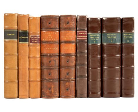 LELAND, JOHN A VIEW OF THE PRINCIPAL DEISTICAL WRITERS London, B Dod, 1754-1755. First edition, 2 vols, 8vo, advert leaf pres