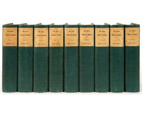 PEPYS, SAMUEL, and WHEATLEY, HENRY B (EDITOR)THE DIARY OF SAMUEL PEPYSBoston and New York, C T Brainard, 1892. Edition de Lux