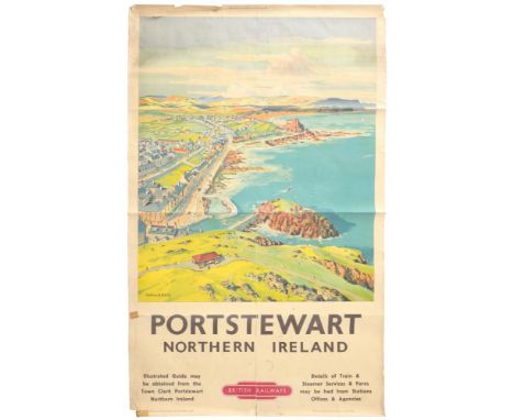 RAILWAY POSTERS.  MONTAGUE B BLACK, PORTSTEWART NORTHERN IRELAND FOR BRITISH RAILWAYS   100 x 63cm and Studio Seven - BLACKPO