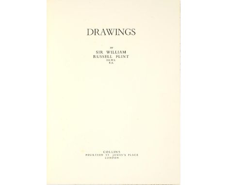 FLINT, WILLIAM RUSSELL DRAWINGSLondon, Collins, 1950. First edition, folio, limited edition number 262 of 500 copies, signed 