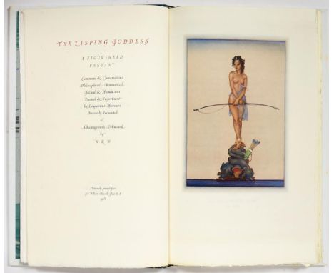 FLINT, WILLIAM RUSSELLTHE LISPING GODDESSLondon, 1968. First edition, number 21 of 25 copies bound in full blue morocco by Sa