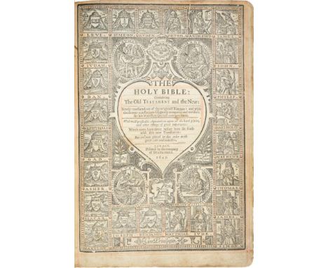 [BREECHES BIBLE, 1587] THE HOLY BIBLE…  4 parts in 1, 8vo, the New Testament title is "The Newe Testament of our Lord Jesus C