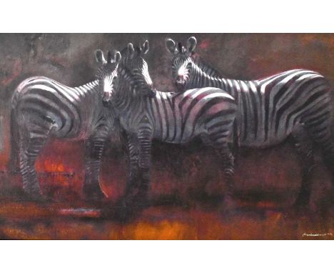After Kim Donaldson (Contemporary) "Moon Lighting" Signed and numbered 4/95, giclee print on box canvas, 101.5cm by 61.5cm So