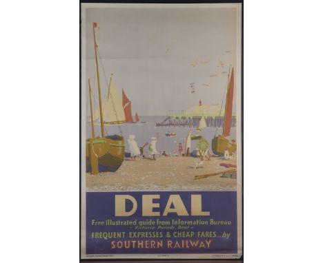 Herbert Alker Tripp - 'Deal' (Southern Railway Travel Poster), lithograph, printed by McCorquodale &amp; Co, circa 1935, 101c