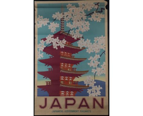 Peter Irwin Brown - 'Japan, Japanese Government Railways' (Travel Poster), lithograph, printed by Kyodo Printing Co., Tokyo, 