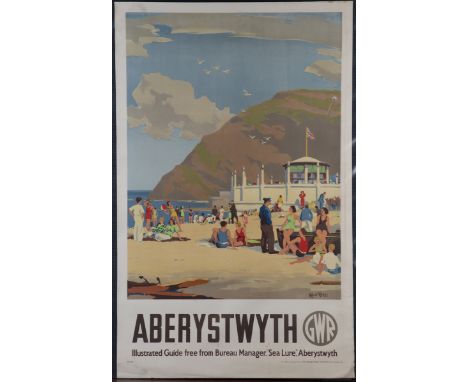 Herbert Alker Tripp - 'Aberystwyth' (G.W.R. Railway Travel Poster), lithograph, printed by The Dangerfield Printing Company L