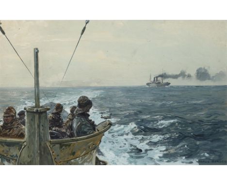 Claus Bergen1885 Stuttgart - 1964 Lenggries"Angriff auf Jakarta"R. u. signiert. Rücks. betitelt und bezeichnet sowie Sammlung
