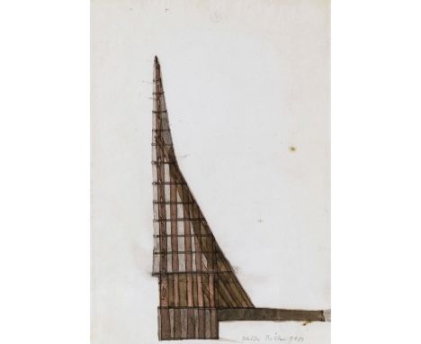 Walter Pichler1936 Deutschnofen (Südtirol) - 2012 in WienOhne Titel. 1981Mit Bleistift unten rechts signiert und datiert. Lav