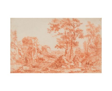 Red chalk on paper (Dimensions: 19cm x 30.5cm (7.5in x 12iin))  Provenance: Christies New York 2010 - Sale 2289, Lot 46 as Ci