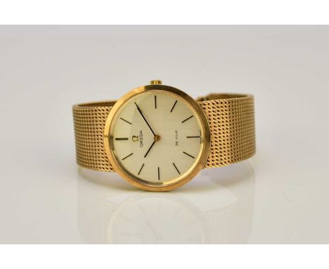 Omega: A gentleman's 9ct gold dress watch Model: De Ville Reference: 3115494 Date: Circa 1972 Movement: Cal.620 17-jewel, man