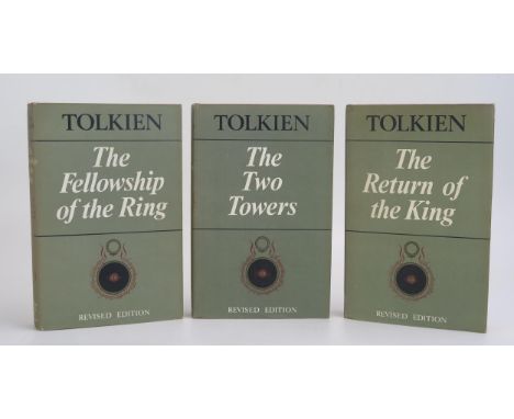 TOLKIEN (J.R.R.) Lord of The Rings TrilogyThe Fellowship of the Ring, fifteenth impression, 2nd Edn 1966.The Two Towers twelf