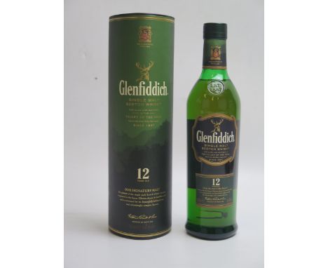 A Bottle of Glenfiddich 12 Year Old Scotch Whisky