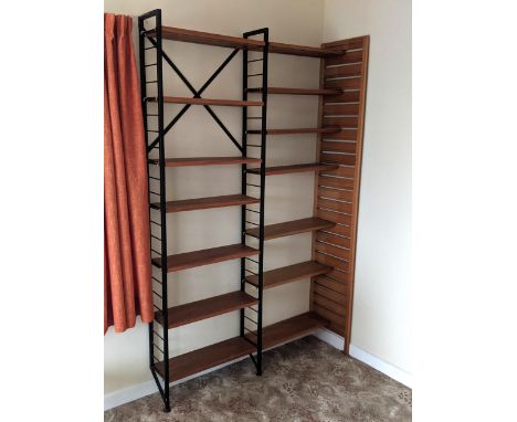 A Ladderax Double Shelf Unit with 14 shelves
