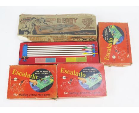3 Chad Valley Escalado and Merit Derby Horse Racing Games