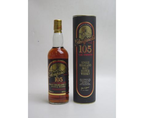 A Bottle of Glenfarclas 105 Cask Strength Scotch Whisky