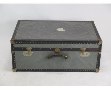 A Metal Steamer Trunk