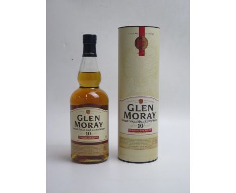 A Bottle of Glen Moray 10 Year Old Scotch Whisky