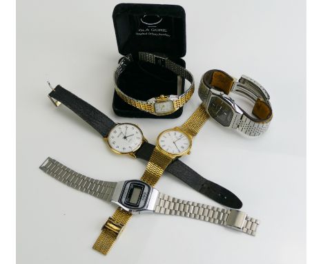 A Selection of Wristwatches including a Sekonda with manual wind movement