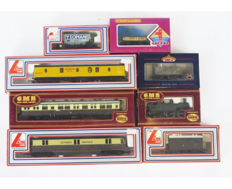 OO Gauge Group including Lima 205143 "Express Parcels"  Loco with coaches and rolling stock by Lima, Hornby, GMR and Bachmann