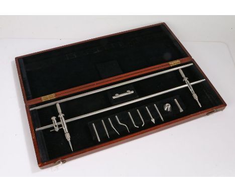Rolls cased trammel set or beam compass, cased&nbsp;