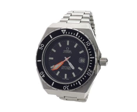 Omega Seamaster 200 'SHOM' automatic diver's stainless steel gentleman's bracelet watch, circa 1973, ref. 166.0177, rotating 