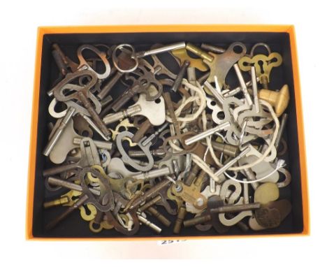 Large quantity of various clock keys