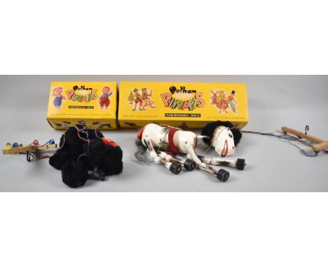 Two Vintage Pelham Puppets, Dog and Horse 