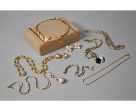 A Collection of Nice Quality Costume Jewellery to include Two Vintage Napier Necklaces, Massimo Dutti Faux Pearl Pendant on C