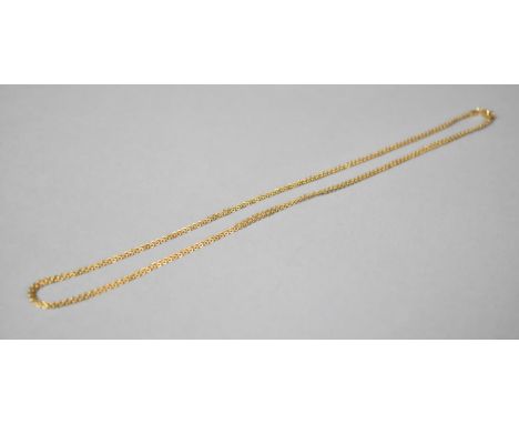 A 9ct Gold Double Chain Necklace. 2.2gms 