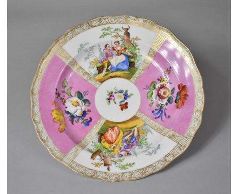 A Meissen Hand Painted Cabinet Plate, 25cm Diameter 