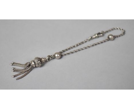 An Eastern Vintage Albertina White Metal Chain. 9.8gms 