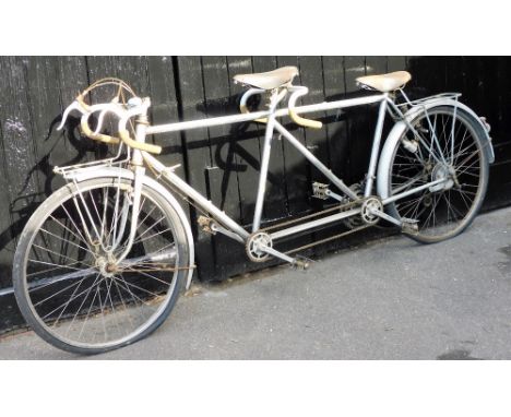 A Campagnola tandem bicycle, with Brooks B15 and B17 seats. 