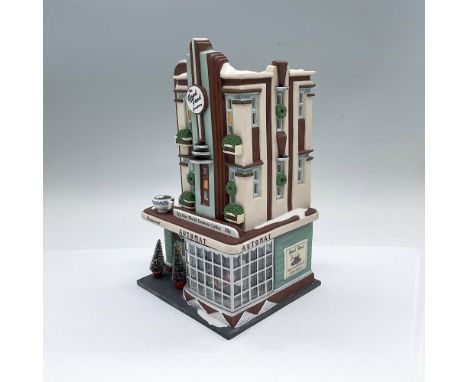 Part of the Heritage Village Collection, and Christmas In the City Series. Hand painted porcelain figure self-service fast-fo