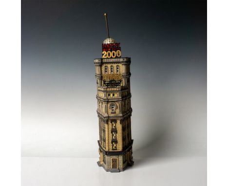 A special edition piece part of the Christmas In the City Series. A hand painted porcelain building adorned with the New York