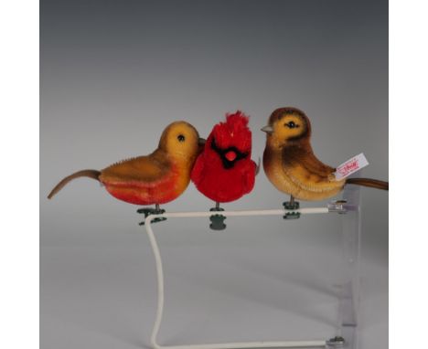 This ornament collection includes the Weihnachtsbaumvogel (Christmas Tree Bird) in red, brown, and gold, numbered 545 of 5000