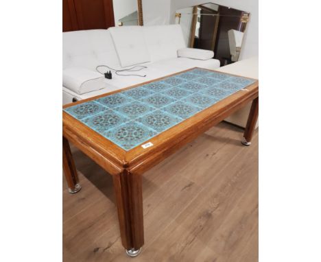 VINTAGE TILED TOPPED COFFEE TABLE