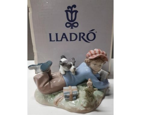 LLADRO FIGURE 5451 STUDY BUDDIES WITH ORIGINAL BOX