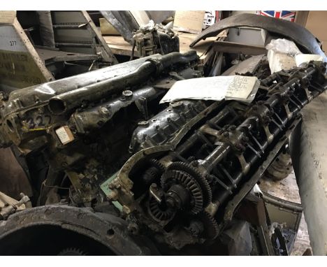 A relic Merlin engine from a Hurricane [This lot is being sold, while stored off-site, at a private location in Kent. Collect