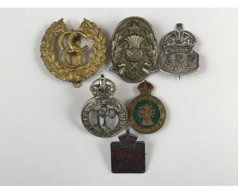 Control Commission Germany, Civil Defence, Women's Land Army and other cap badges