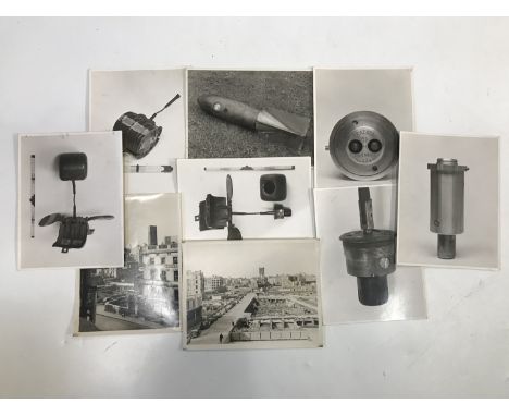 A number of Second World War photographs depicting German aerial ordnance and Blitz damaged London, 21 cm x 16 cm