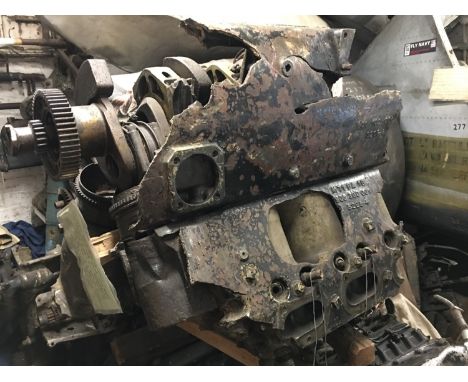 A relic Daimler Benz engine from an Me 109 [This lot is being sold, while stored off-site, at a private location in Kent. Col
