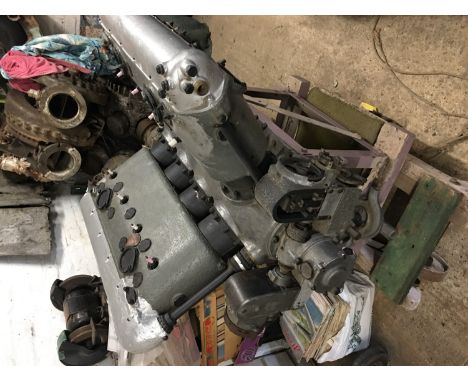 A relic RAF Hispano Suiza V8 aircraft engine [This lot is being sold, while stored off-site, at a private location in Kent. C